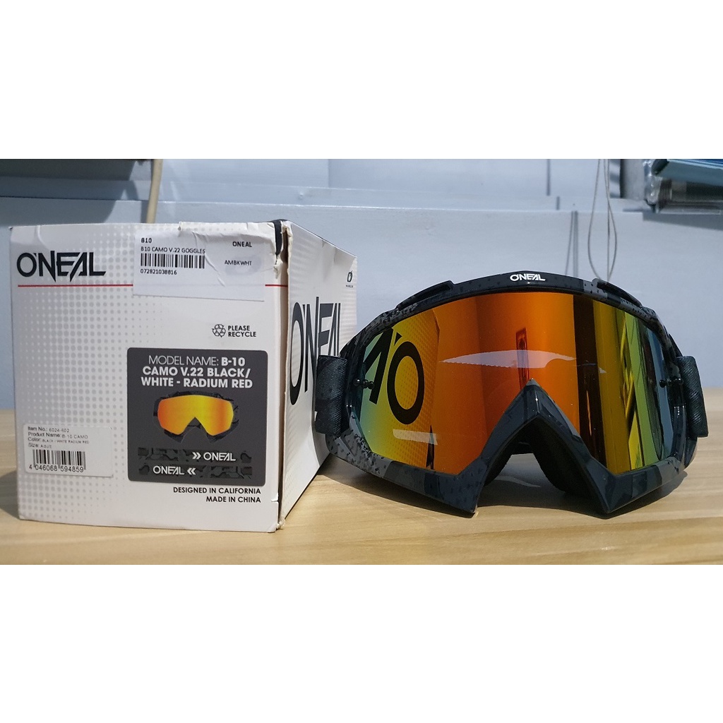Oneal B10 Goggles MTB Goggles MX Shopee Philippines