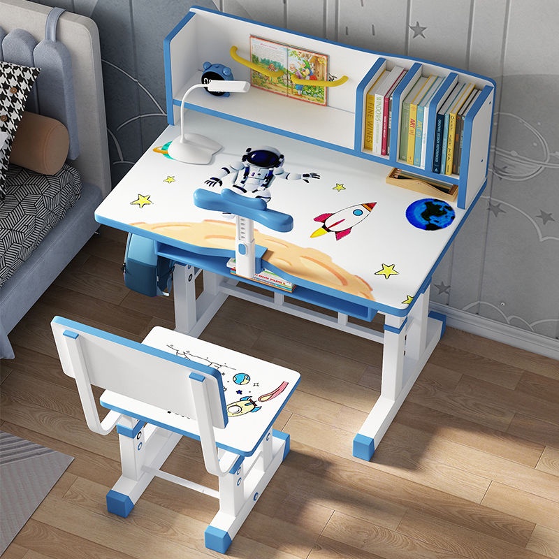 Kids character study table set children’s learning desk study desk