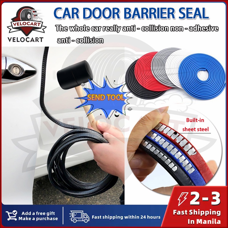 5 Meters Car Door Edge Bumper Protector Strip U Shape Car Door Anti