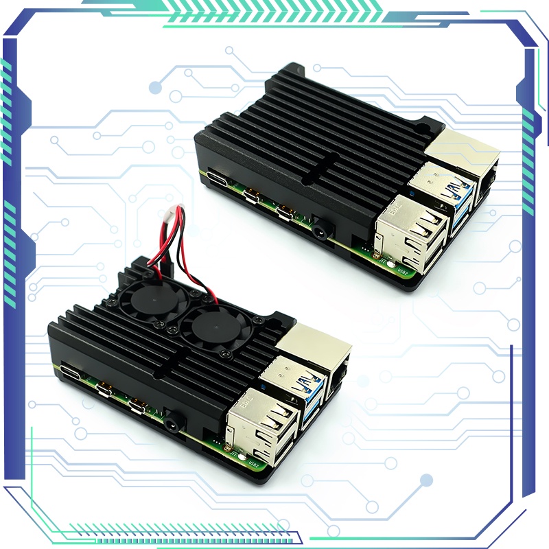 Raspberry Pi 4 Aluminum Metal Case Raspberry Pi 4 Aluminum Case Box