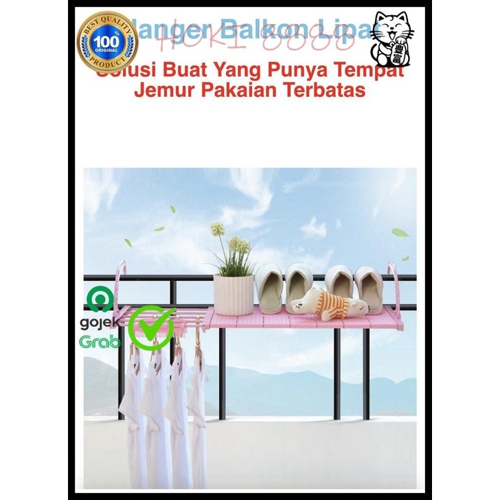 Balcony Clothesline Folding Balcony Hanger Limited Clothesline