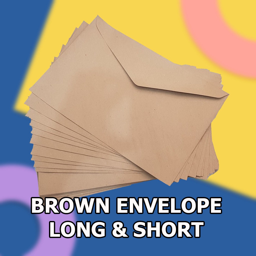 Brown Envelope Long and short sold per pack Shopee Philippines