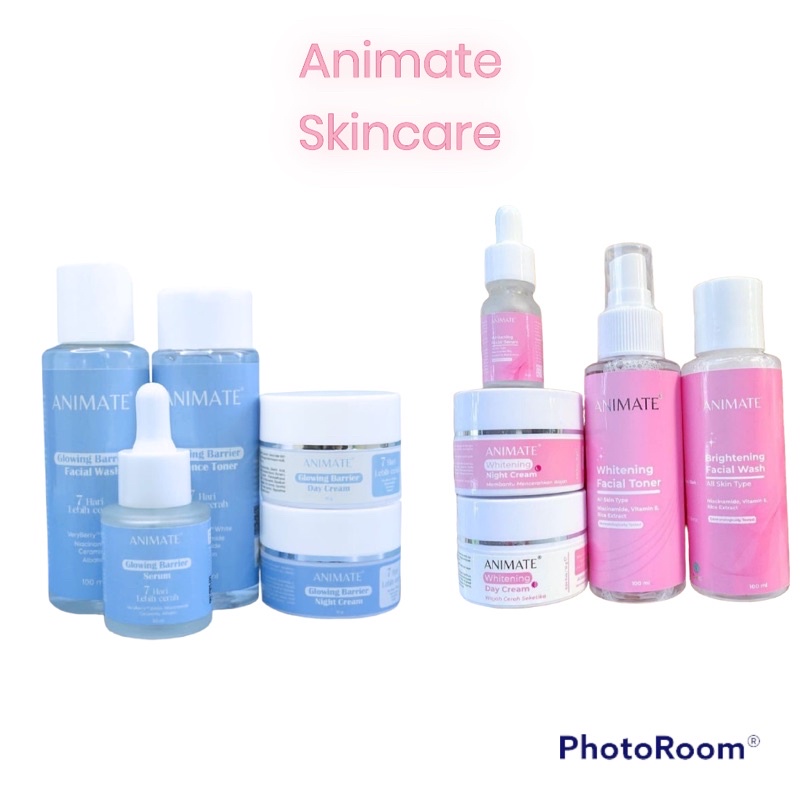 Animate SKINCARE Instant WHITENING Bleaching Face Mini Set (Toner