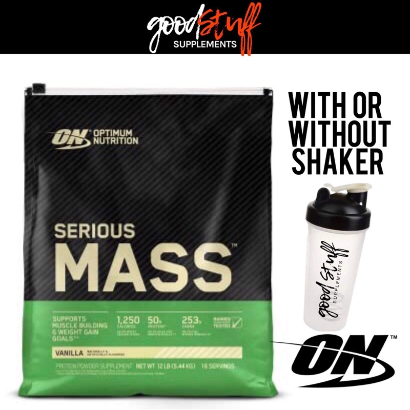 Optimum Nutrition Serious Mass 12lbs Mass Gainer Whey Protein Weight Gainer Shopee Philippines 1196