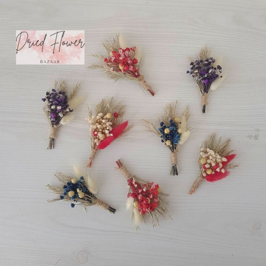 glams bouttouneir per piece Dried flower real dried flower Shopee