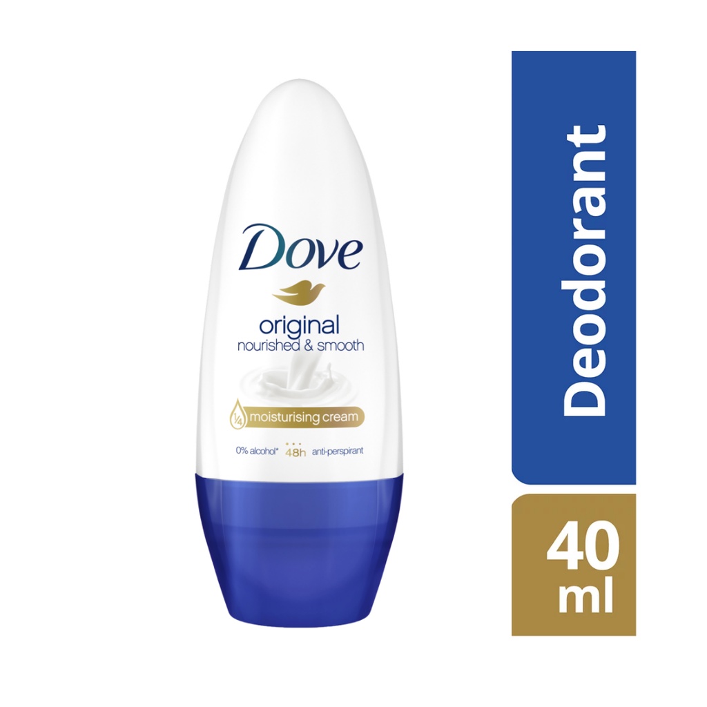Dove Original Nourished and Smooth Roll On Deodorant 40mL Shopee
