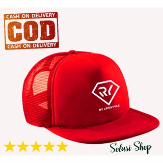 PUTIH Premium White Pyramid RY Lifestyle Flat Trucker Net Hat #3