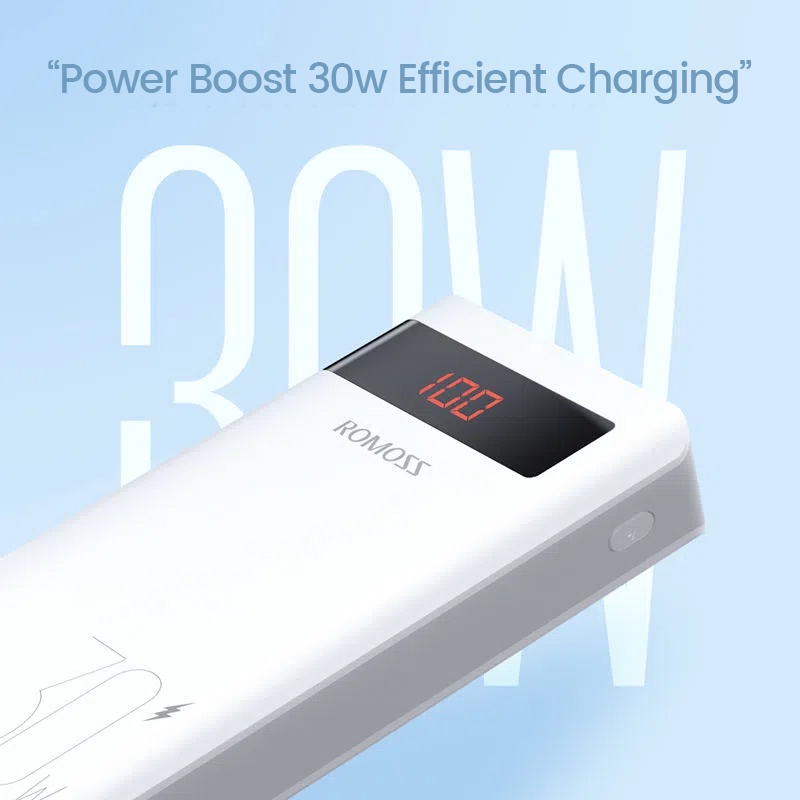 Romoss 30000mAh Powerbank Original Fast Charging PD Portable Charger Phone Battery Portable Source - Image 7