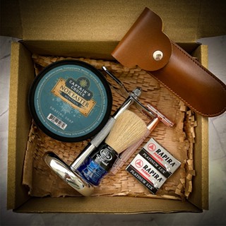 Charmwise Premium Shaving Kit with Rose Gold Razor, Synthetic Brush (Random Colour), Soap and Stan #3