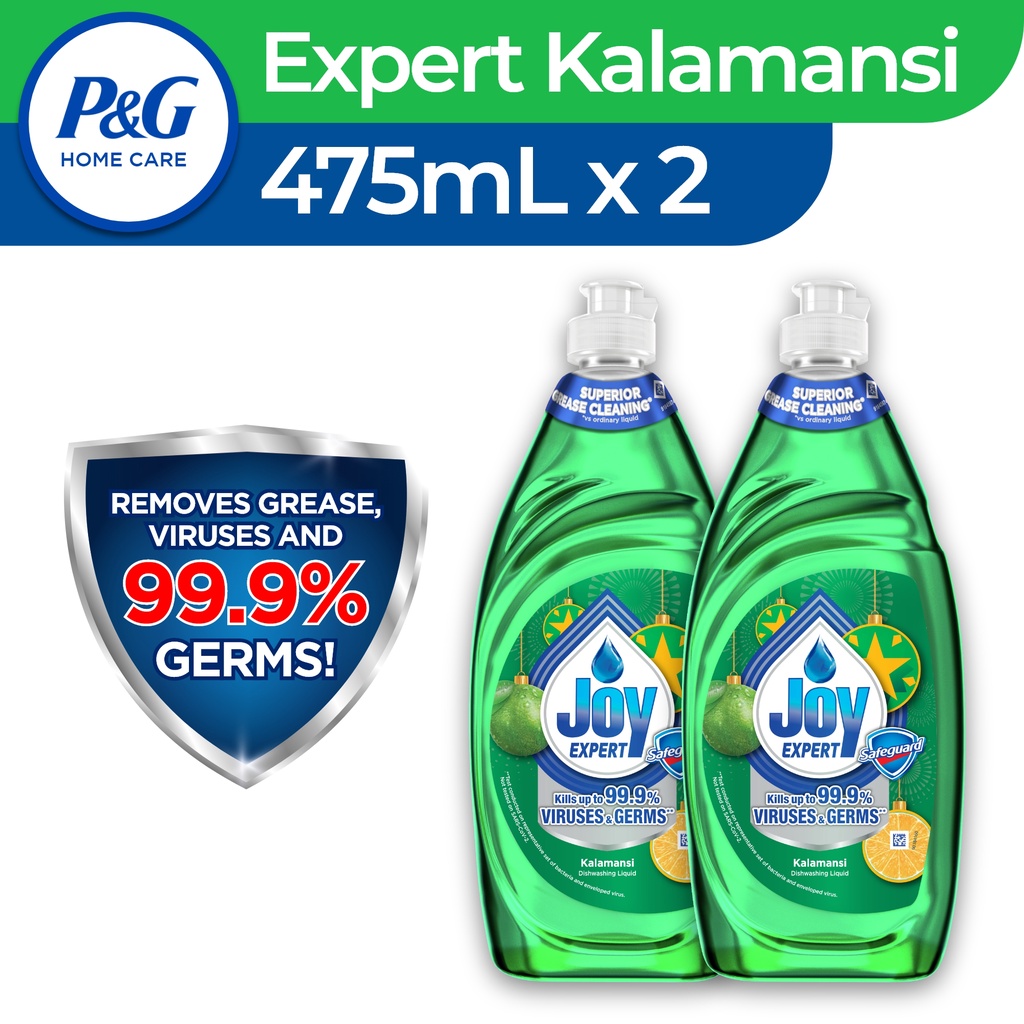 Joy Expert Kalamansi Dishwashing Liquid 475mL x 2 | Shopee Philippines