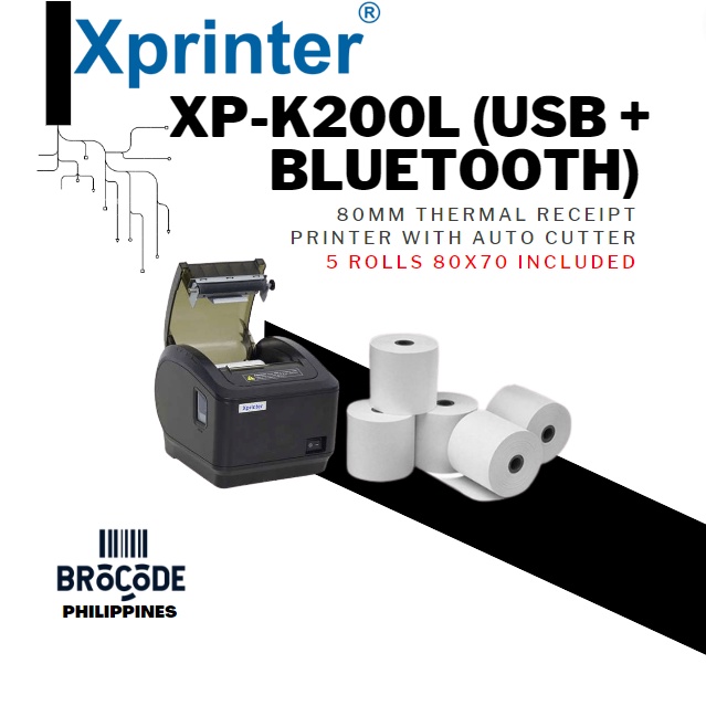 Xprinter XPK200L (Thermal Receipt Printer 80mm)(Usb + Bluetooth