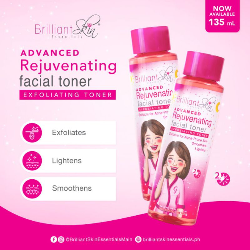 Brilliant Skin Rejuvenating Facial Toner 135ml Shopee Philippines