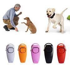 Hot Sale!Combo Dog Clicker & Whistle - Training,Pet Trainer Click Puppy With Guide