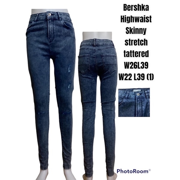 Bershka Skinny stretch pants W22, W26 and W24 Shopee Philippines