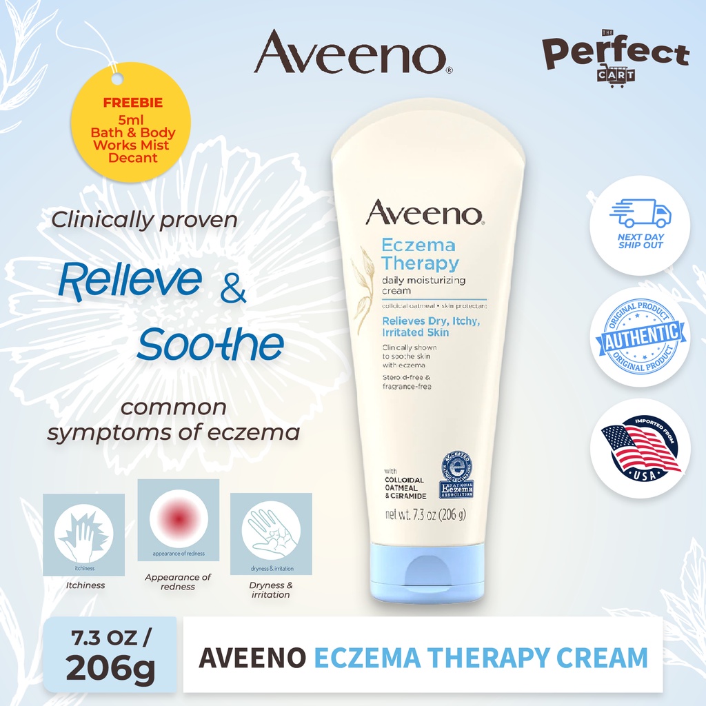 Aveeno Eczema Therapy Moisturizing Cream 7 3 Oz Shopee Philippines