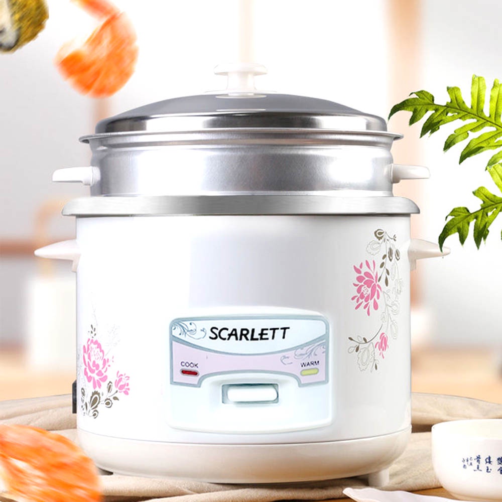 1/1.5L Stainless Steel Automatic Electric Rice Cooker With Steamer Heat Preservation Type