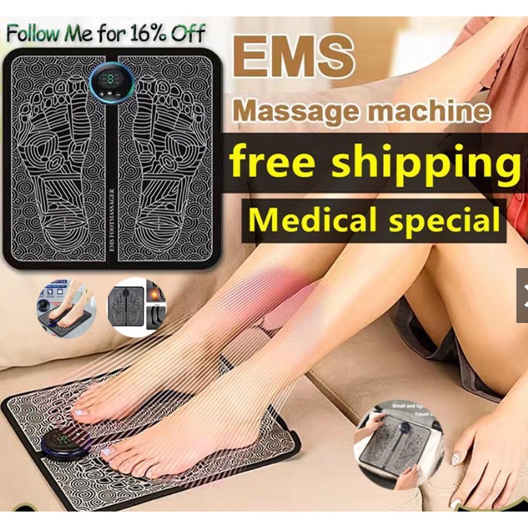 Japan Electric Foot Massager Ems Feet Massager Pad Usb Charging Feet Acupuncture Stimulator 3100