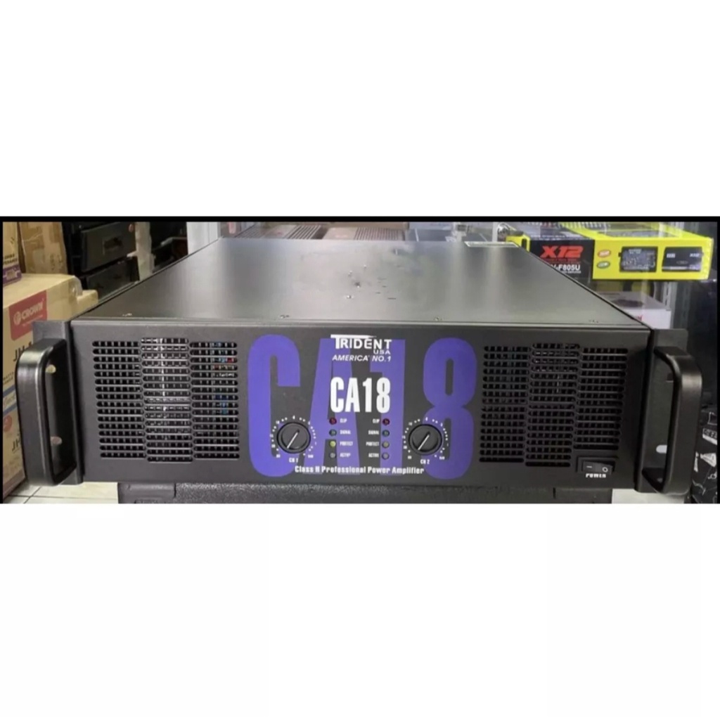 Trident CA18 Power Amplifier (1100 Watts x 2 ) Shopee Philippines