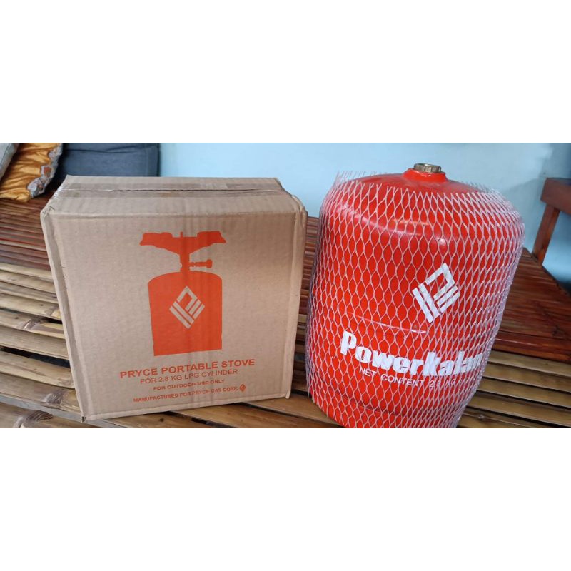 PRYCE PORTABLE STOVE POWER KALAN COMPLETE SET (may laman na) pwde na gamitin Shopee Philippines