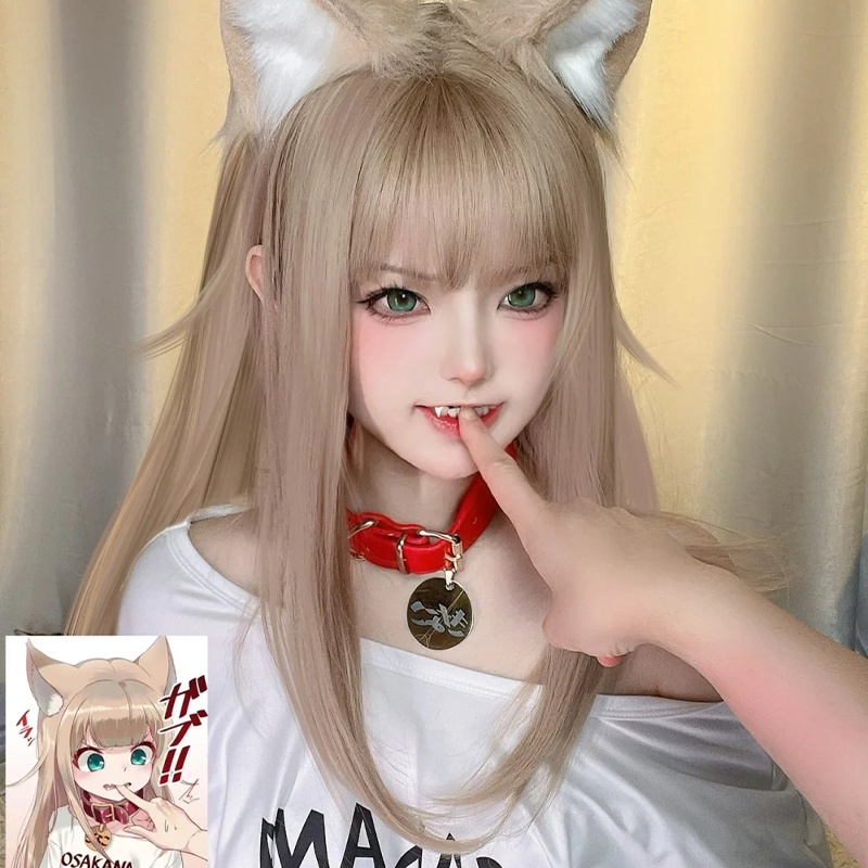 Anime 40Hara Kinako Cosplay Costume Cat Girl Pet Kitty OSAKANA Hoodie