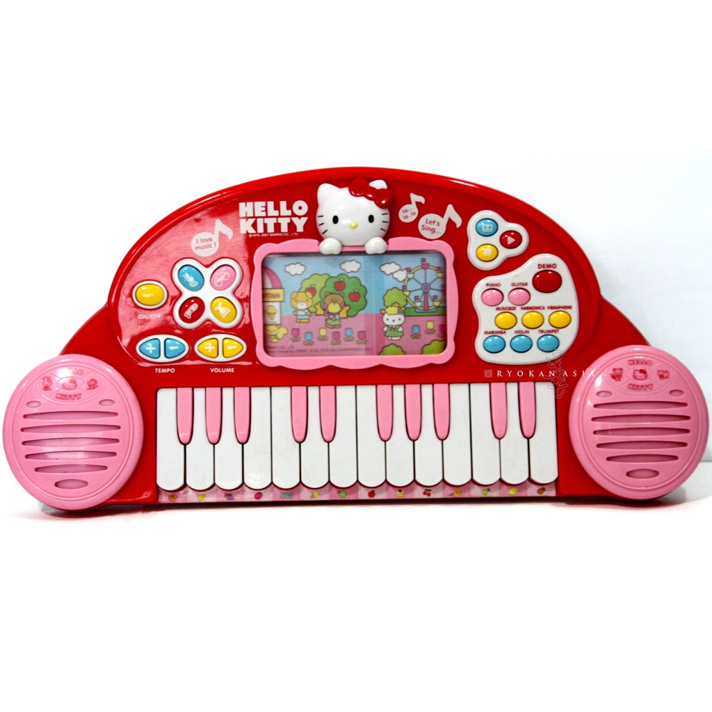 Sanrio Hello Kitty Electronic Piano Recordable Function 8 Musical ...