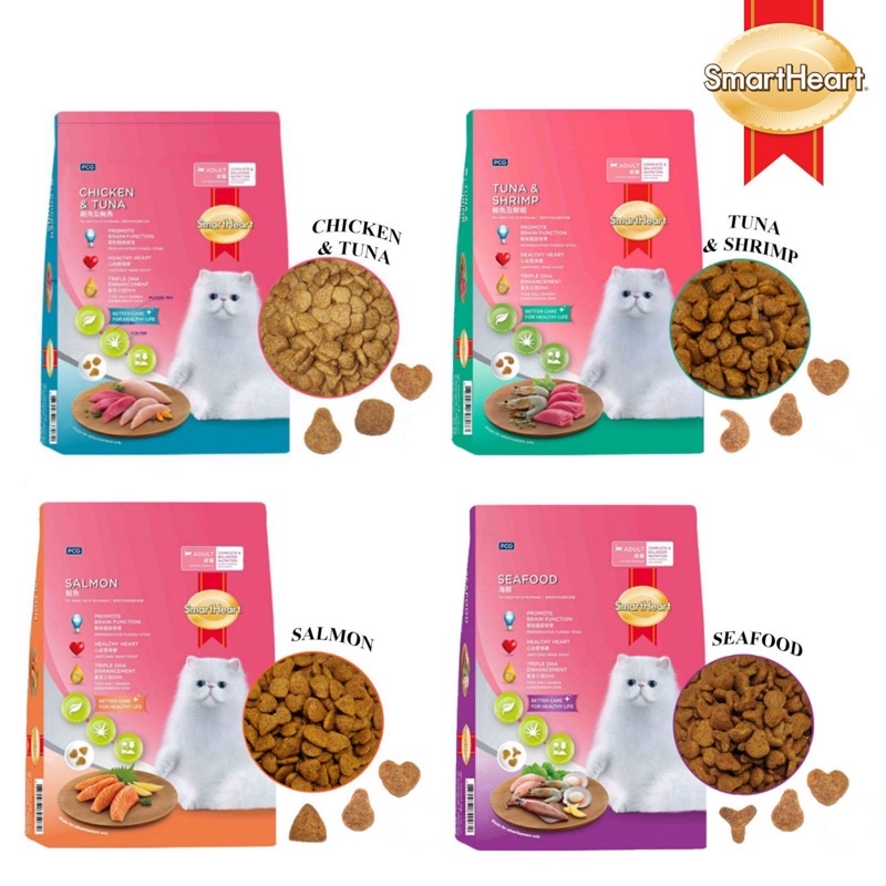 SmartHeart Adult Cat Food 1KG Pack Shopee Philippines