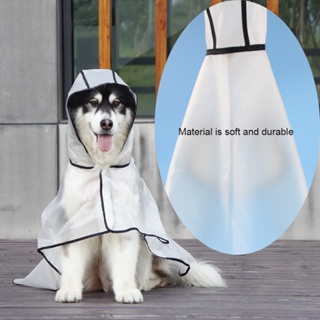 Transparent Large dog raincoat Pet raincoat Dog Raincoat Alaska Labrador big dog raincoat Rainy Day #8