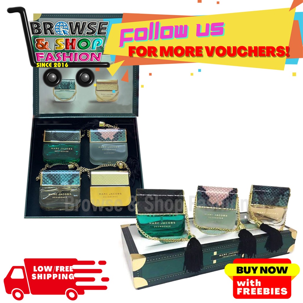 Marc Jacobs Decadence Gift Set Edp | Shopee Philippines
