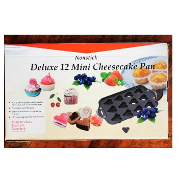 Non Stick Pan Cheesecake 12 Cup Removable Metal Cake & Cupcake & Muffin Mold for Baking
