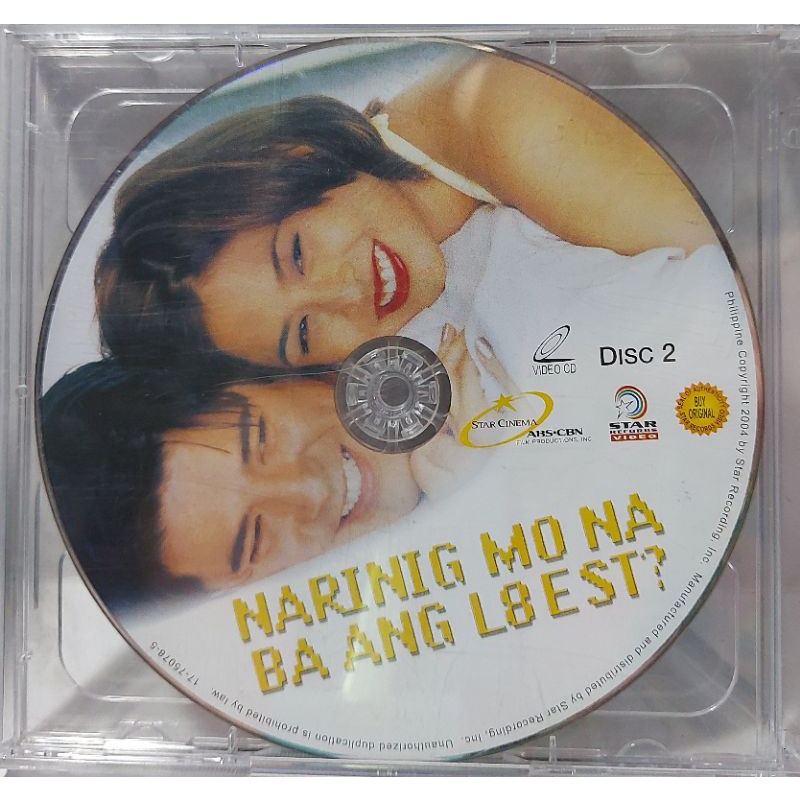 Narinig Mo Na Ba Ang Latest TAGALOG MOVIE VCD ORIGINAL PRELOVED NO ART COVER RYJVideo