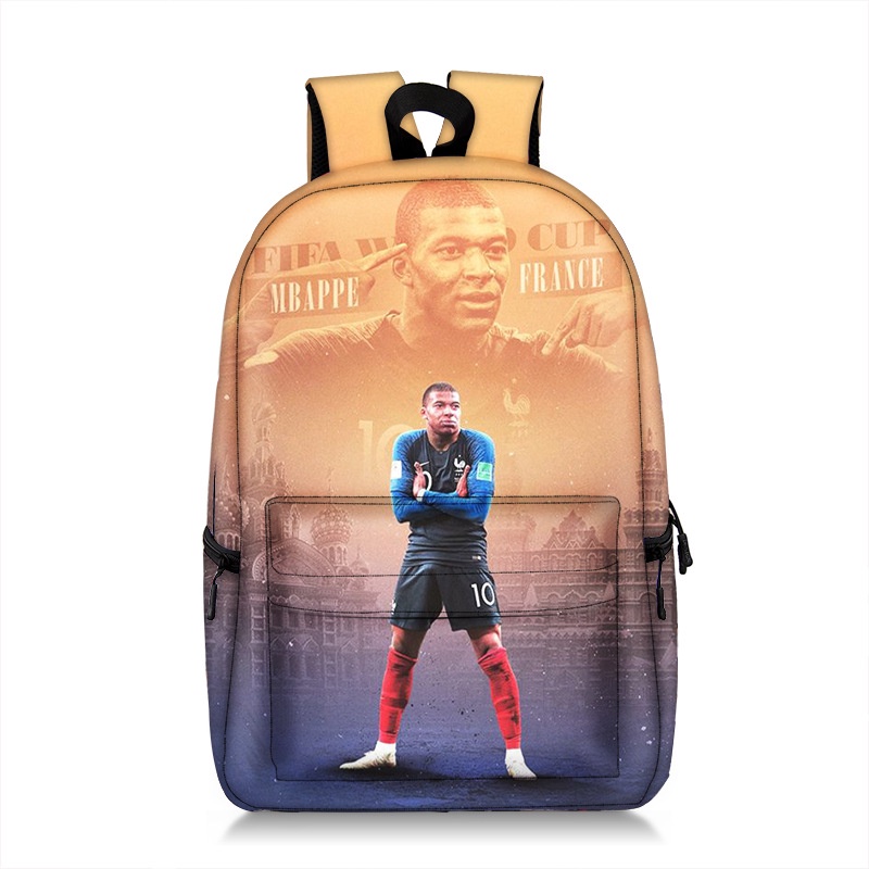 [Ready Stock] 2022 Katar World Cup Fan Primary School Bag Large Capacity Burden-Reducing Football 3D Printing Backpack