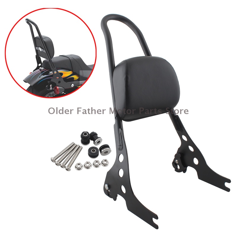 Moto Accessory Detachable Passenger Sissy Bar Rear Seat Backrest Kit