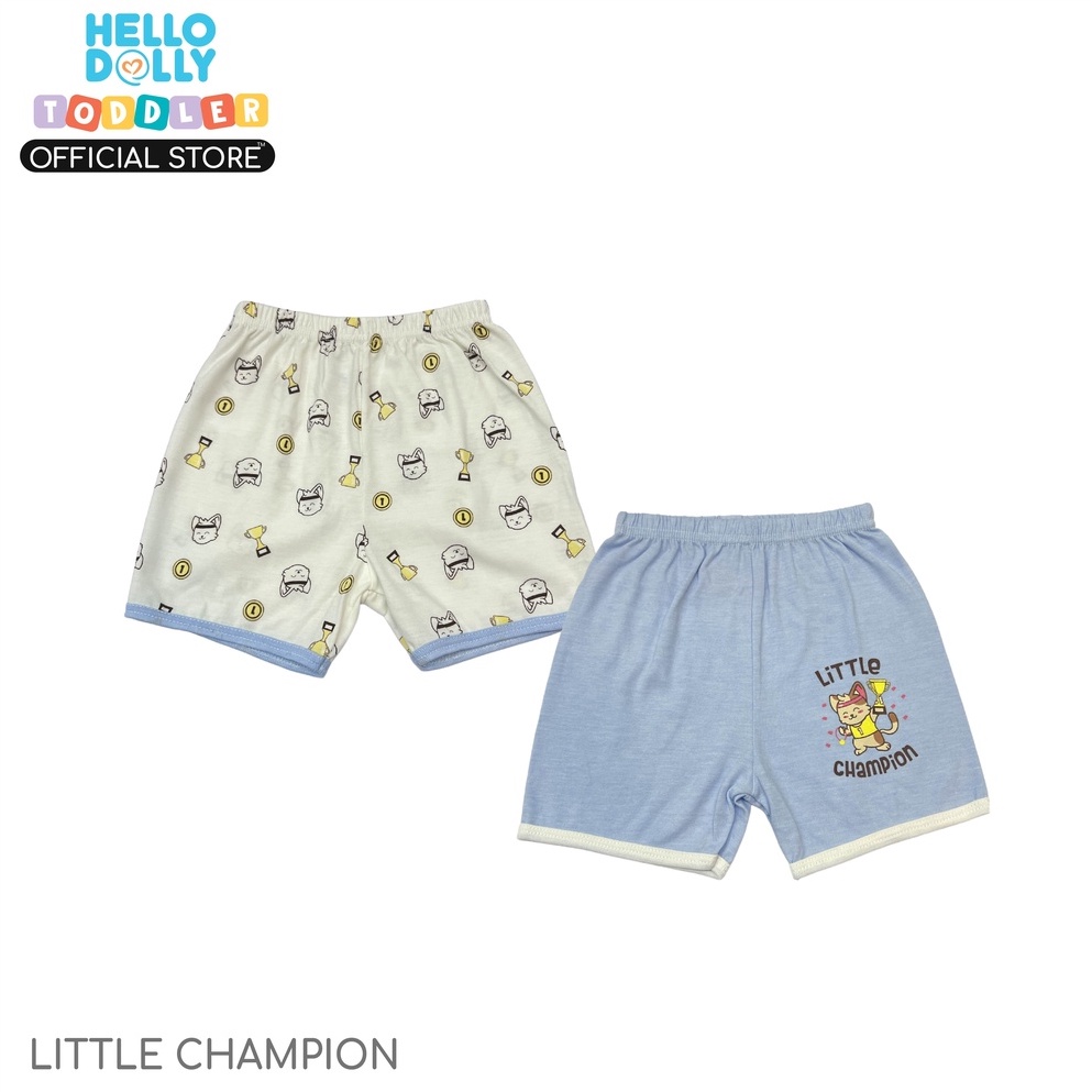 Hello Dolly Toddler 2 pcs Printed Shorts (Little Champion) | Kids Clothes