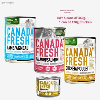 ✜✜■Buy 5 Cans Canada Fresh Dog Food 369g + Free 1 Can Chicken 170g for All Life Stages
