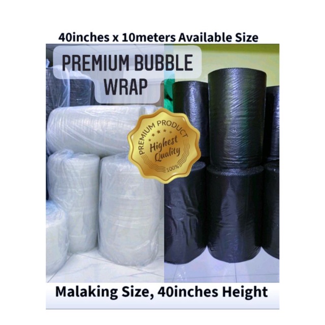 BUBBLE WRAP ROLL 40inches Height x 10meters length Premium Quality