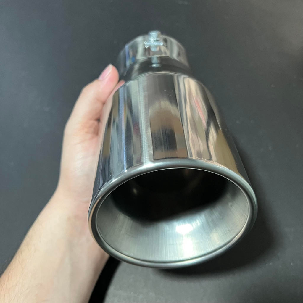 Car Universal Muffler Tip Stainless Chrome Straight Type 3.0 inches Big