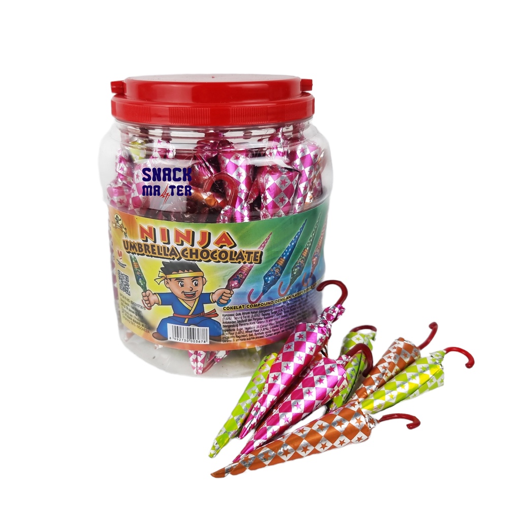 Pusan Chocolate Umbrella Ninja Umbrella Chocolate Crispy Net 225gr