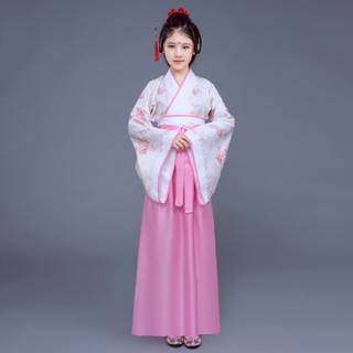 New Style Children's Costume Tang Girls' Fairy Clothing Performance Ancient Princess Guzheng Hanfu Imperial Concubine #7