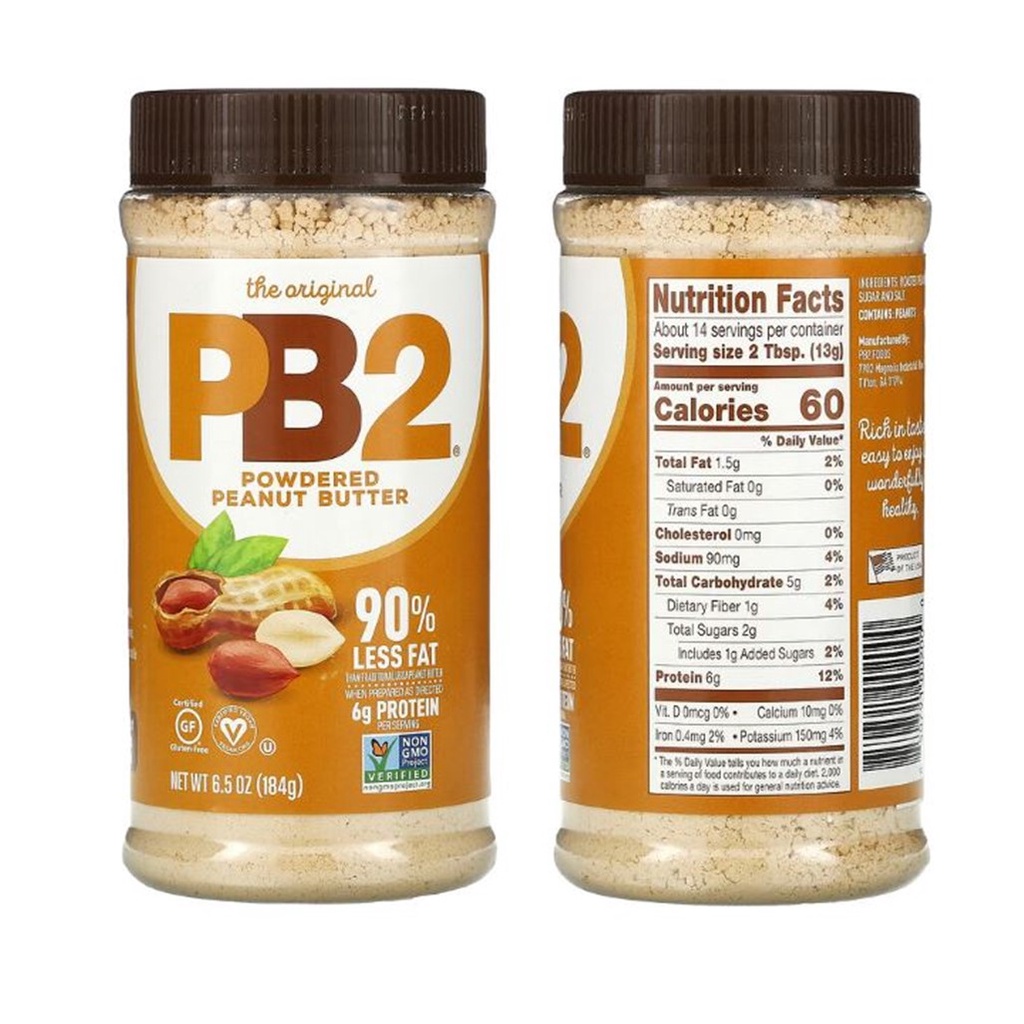 HotPB2 Foods, The Original PB2, Peanut Butter Powder Almond Butter