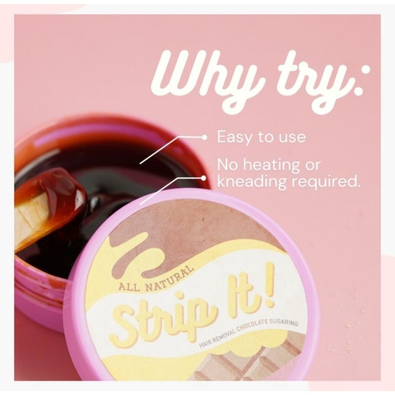 STRIP IT! Hair Removal Sugaring [Cold Sugar Wax] 80g Shopee Philippines