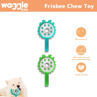 Waggle & Co. Frisbee Chew Toy - Pet (Dog/Cat) Play & Chew Toy