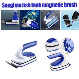 【Hot sale】Aquarium Practical Floating Magnetic Brush Fish Tank Glass Algae Scraper Aquarium Window C