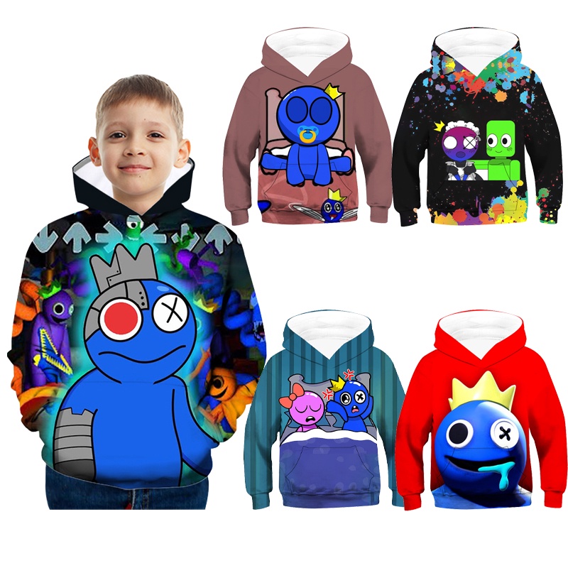 ROBLOX Rainbow Friends Graphic Print Hoodie for Kids Comfy Hoodie Birthday Party Gift Shopee