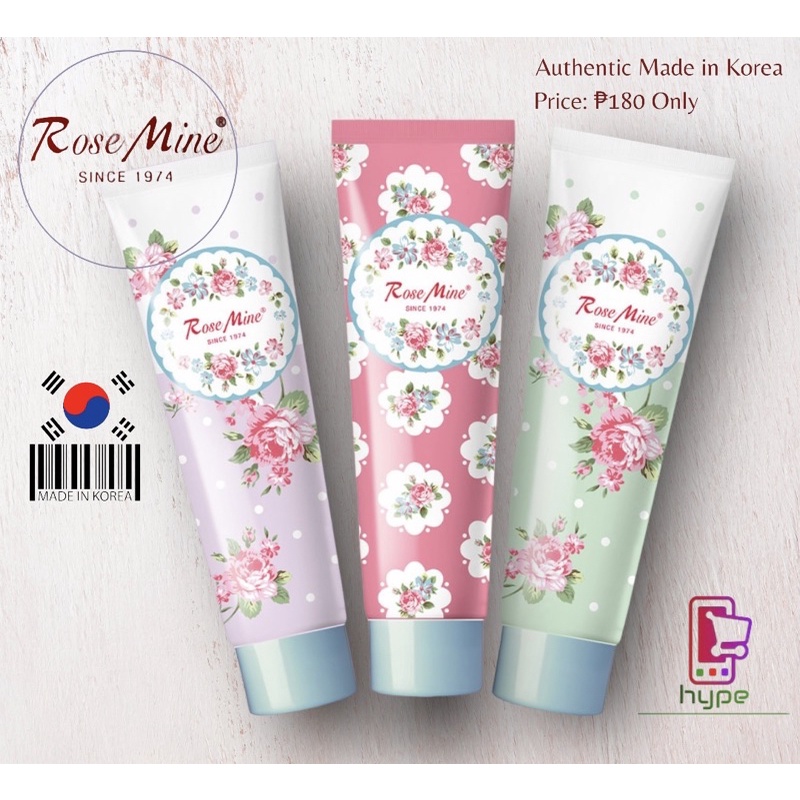 Rose Mine Perfumed Hand Cream 60ml Made in Korea (Korean Hand Cream