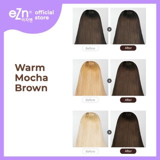 eZn Pudding Hair Color Warm Mocha Brown (70 ml) - Self Hair Dye DIY Kit Made in Korea #4