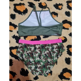 Mix & Match AMERICAN EAGLE COOP Army Green Two Piece Bikini Swimwear Swimsuit Size 8 to 9 Years Old #5