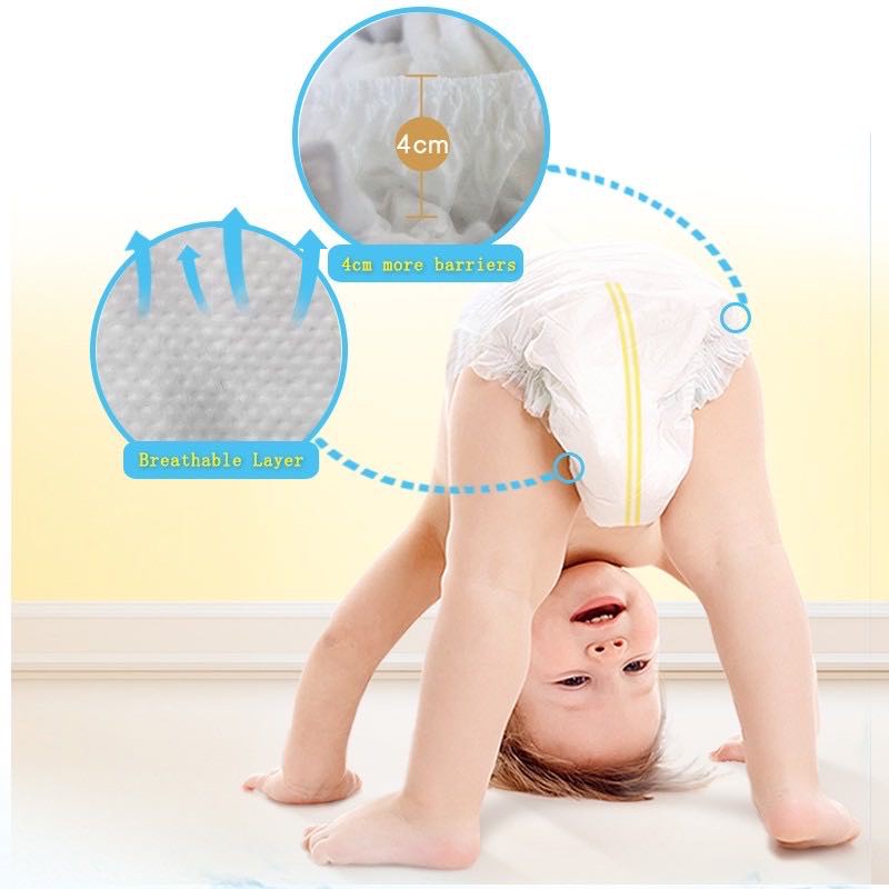 New baby disposable pull-up pants 50 pieces suitable for newborn ultra-thin unisex diapers
