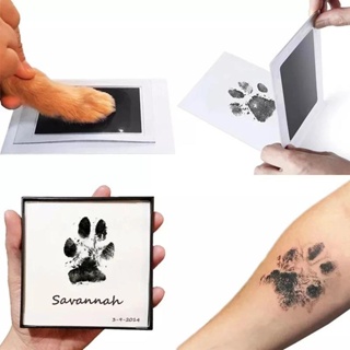 New Pet dog footprint handprint pad safe non-toxic printing pad pet footprint baby paw print pad
