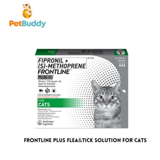 FRONTLINE PLUS FLEA&TICK SOLUTION FOR CATS