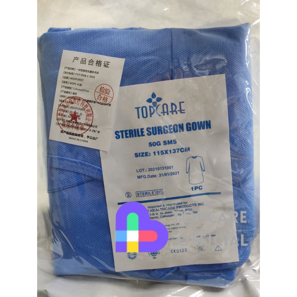 CODln stockﺴSurgical / Surgeon Gown Sterile disposable TC (1 Piece)